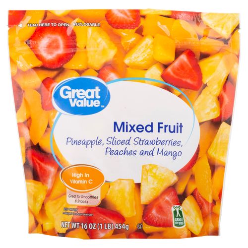 Fruta Mixta Great Value Tropical Congeladas - 454 g