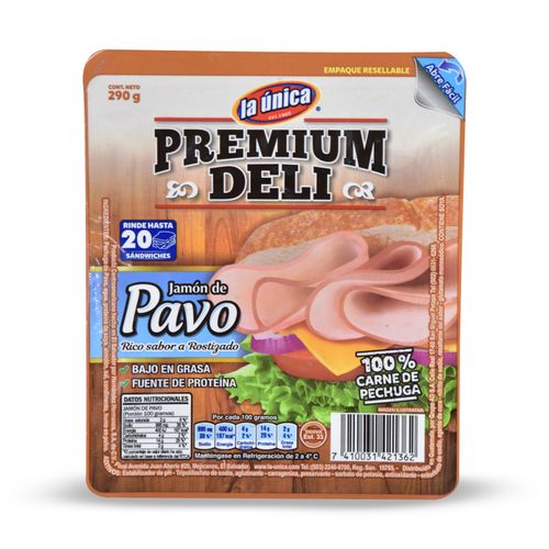 Jamón La Única Pavo Premium - 290 g