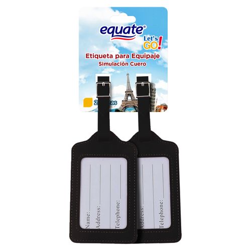 Rb 2Pack Tag Para Viaje Simulacion Cuero