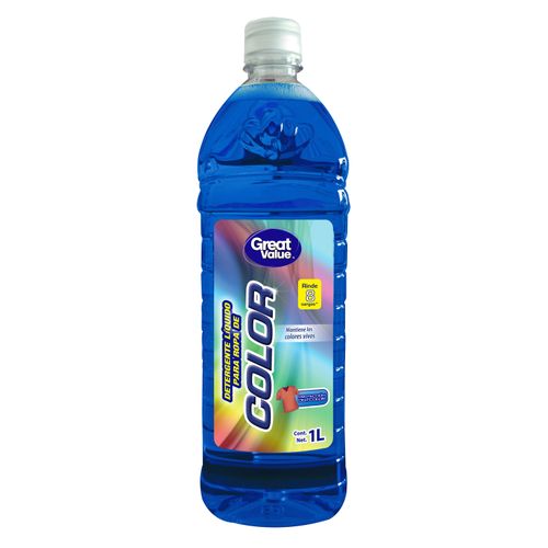 Detergente liquido Great Value para ropa color  -1000 ml