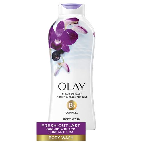 Gel De Baño Olay Fresh Outlast Orquídea Y Grosella Negra - 650 ml