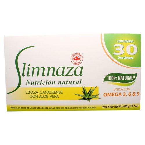 Slimnaza Linaza Canad Aloe Vera 20 g 30S