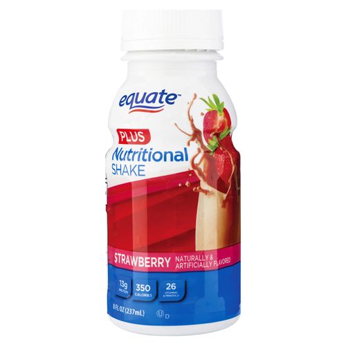 Complemento Marca Equate Plus Sabor A Strawberry - 237 ml
