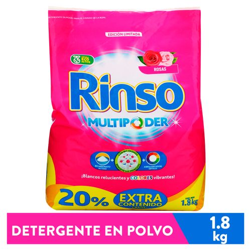 Detergente En Polvo Rinso Rosas Y Lilas - 1800gr