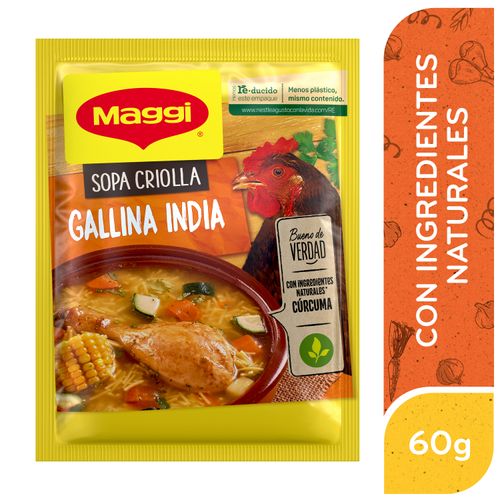 Sopa Criolla Maggi Gallina India sobre -60g