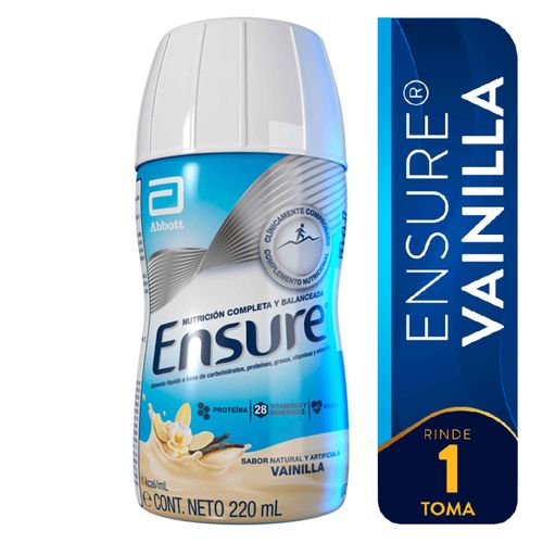 Fórmula Nutricional Ensure® Sabor Vainilla - 220 ml