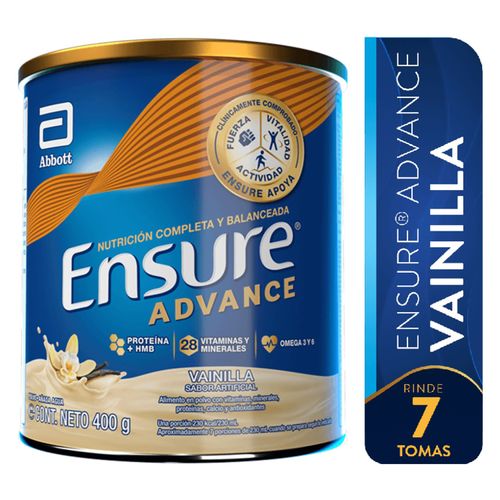 Fórmula Nutricional Ensure® Advance Sabor Vainilla - 400 g