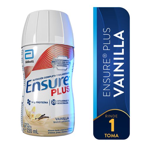 Fórmula Nutricional Ensure® Plus Sabor Vainilla - 220 ml