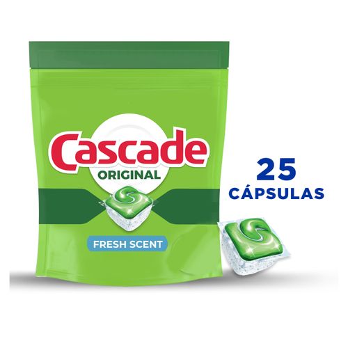 Lavaplatos Cascade Aplicacoin Fresh 25 unidades - 385 g