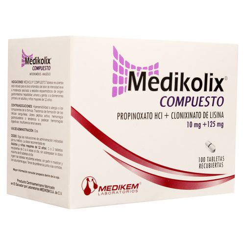 Medikolix compuesto Medikem caja 100 cápsulas - Precio indicado por cápsula