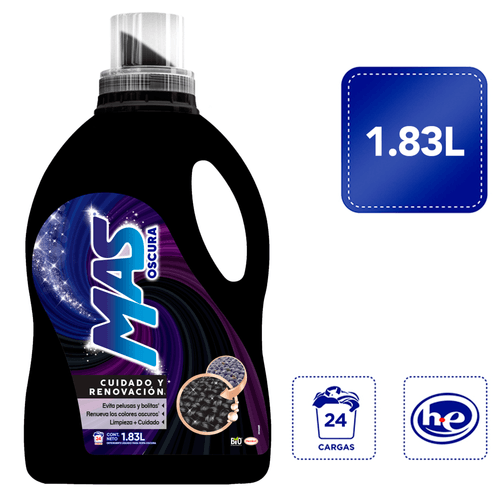 Detergente Líquido Mas Color Ropa Oscura -  1830 ml