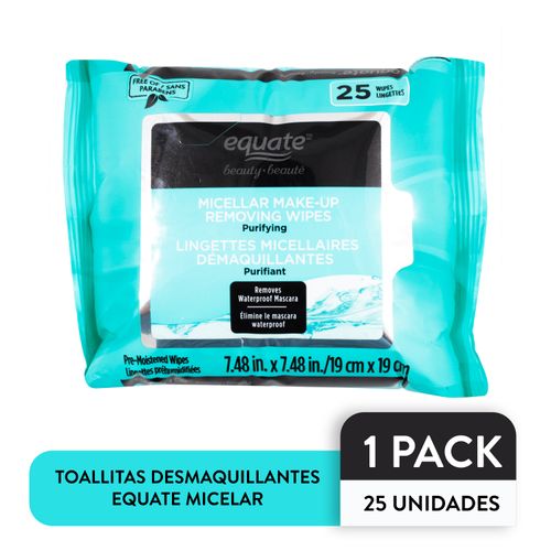 T Desmaquillante Equate Micelar 25U