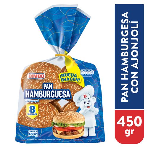 Pan Bimbo Boller Hamburguesa Bimbollo - 450 g