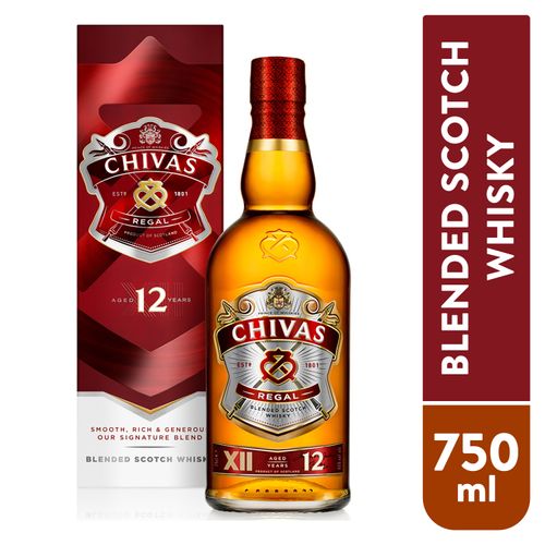 Whisky Chivas Regal 12 años - 750 ml