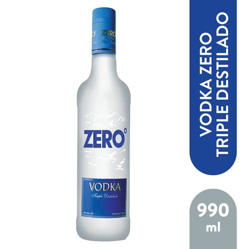 Vodka Zero Triple Destilado - 990 ml