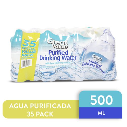 Agua Purificada Great Value 35 Pack - 500ml