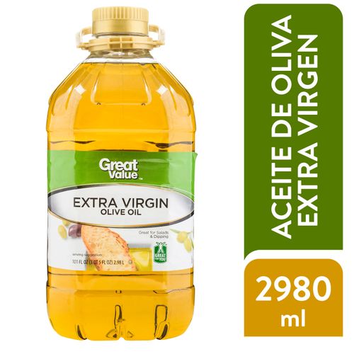 Aceite Great Value Oliva Extra Virgen - 2980 ml