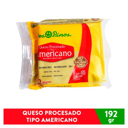 Queso Dos Pinos Procesado 12 Rebanadas - 192 g