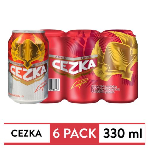 Cerveza Cezka Lager 4.0 Alc 6Pk 330 Ml