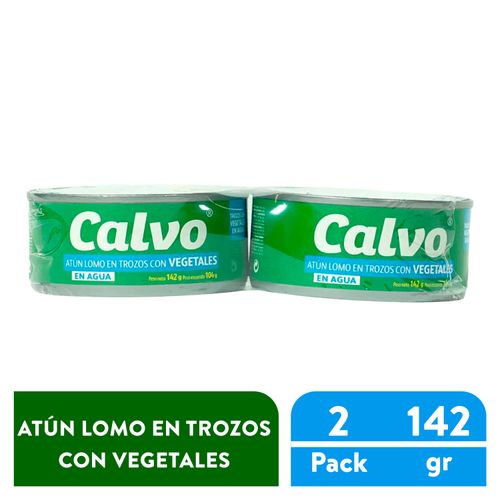 2 Pack Atún Calvo Vegetales - 284g