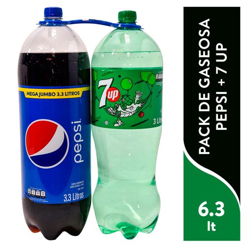 Gaseosa Pepsi Mas 7Up 2Pack 6000Ml