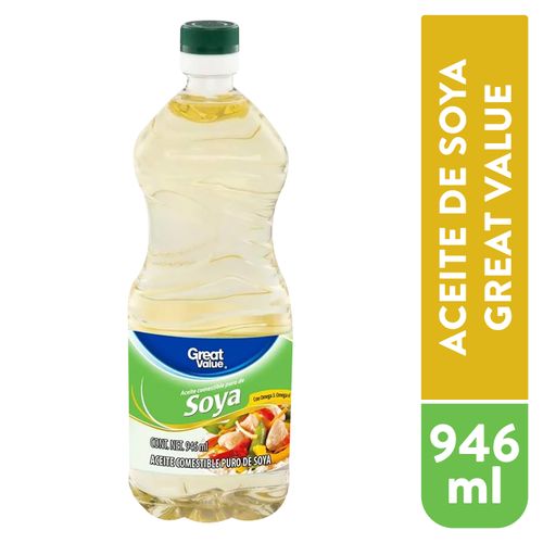 Aceite Great Value De Soya - 946ml