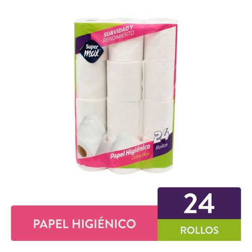 Papel Higienico Supermax 330H Doble - 24rollos