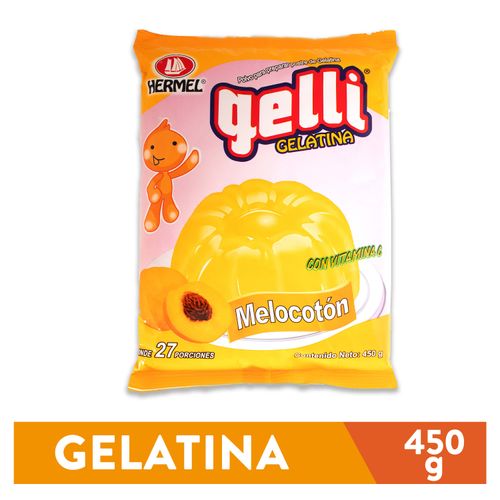 Gelatina Hermel Gelli, Melocotón -450 g