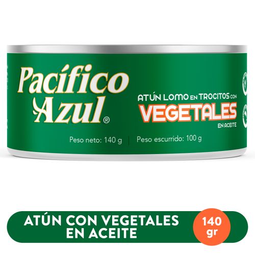 Atún Pacifico Azul Con Vegetales - 140g
