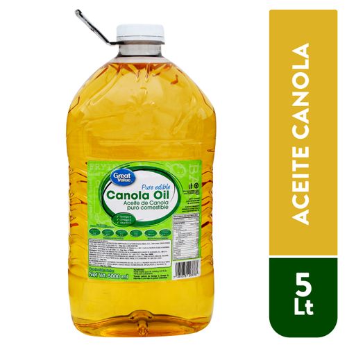 Aceite Great Value Canola - 5000 ml