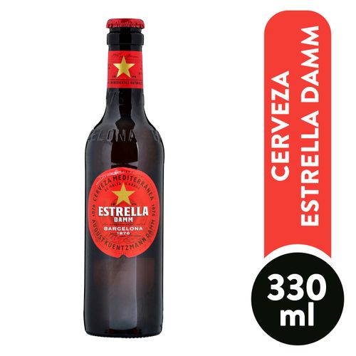 Cerveza Estrella Damm Barcelona Botella - 330 ml