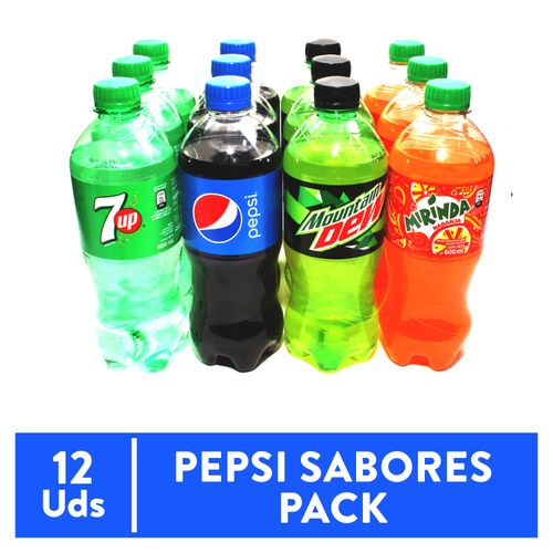 Gaseosa Pepsi 12 Pack Sabores 600Ml