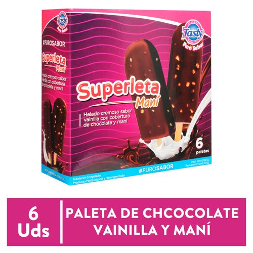 Paleta Tasty Six Pack De Superleta 510 g
