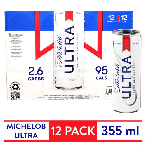 Sv Michelob Ultra Lata 12 Pack 4260 ml