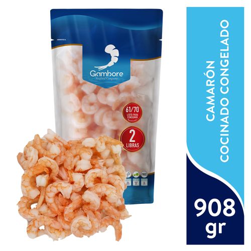 Camarón Gambore Cocinado Congelado - 908g