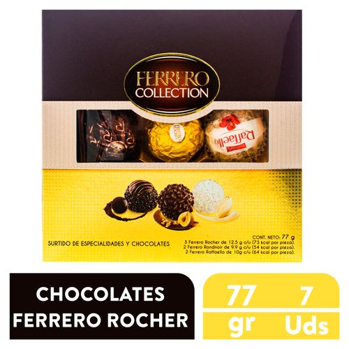 Chocolates Ferrero Rocher Collection 7 Unidades - 77 g