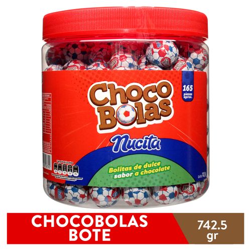 Dulces Nucitas choco bolas Bote - 742.5 g