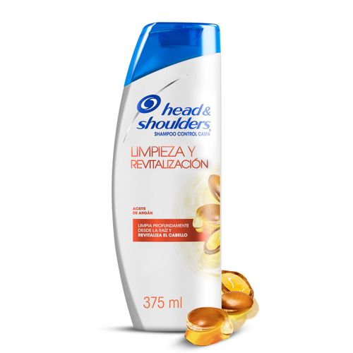 Shampoo  Head & Shoulders Aceite De Argán Limpieza Y Revitalización - 375ml