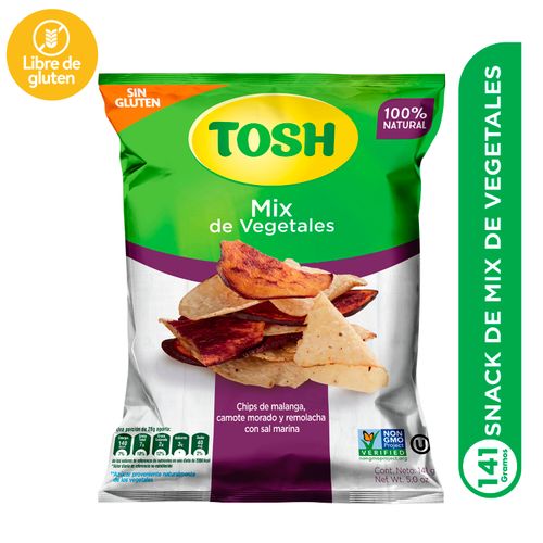 Snack Marca Mix de Vegetales Tosh -141 g