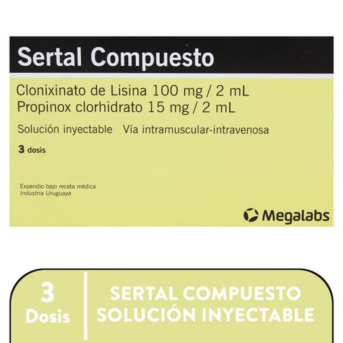 Sertal Comp. Amp. 15Mg 3