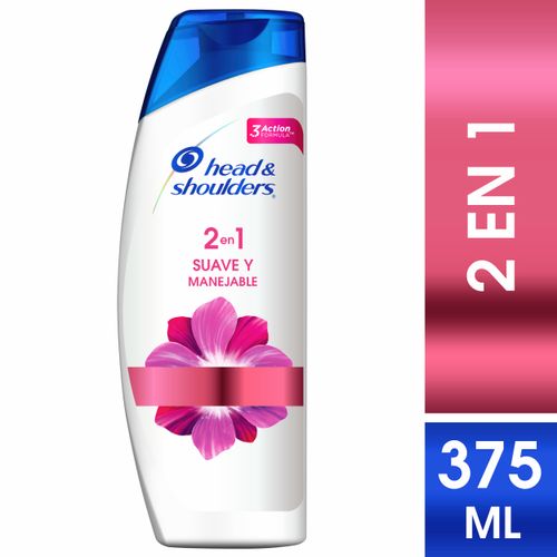 Shampoo 2En1 Head & Shoulders Suave Y Manejable - 375Ml