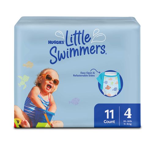 Pañales Huggies Little Swimmers Etapa 2/M, 11-15kg - 11Uds