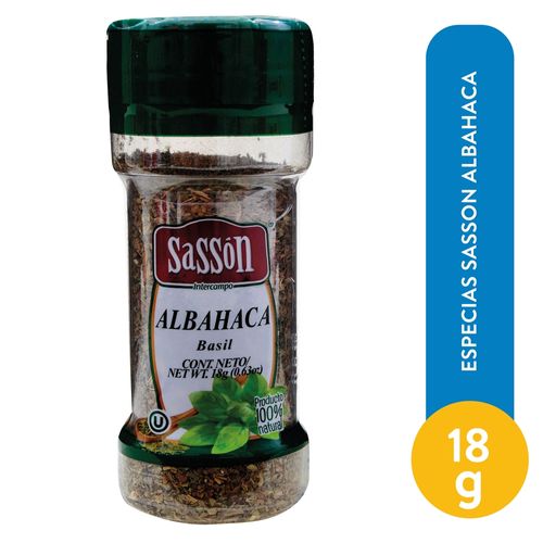 Especias Sasson Albahaca - 18 g