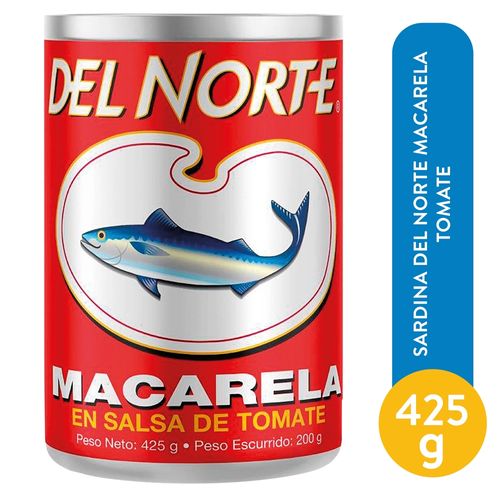 Sardina Del Norte Macarela Tomate 425 g