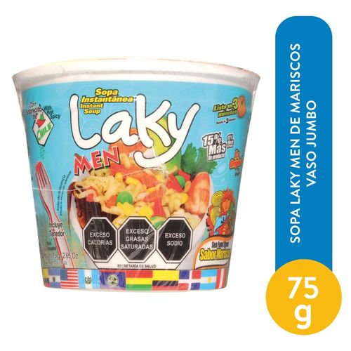 Sopa Laky Men Vaso Mariscos - 75 g