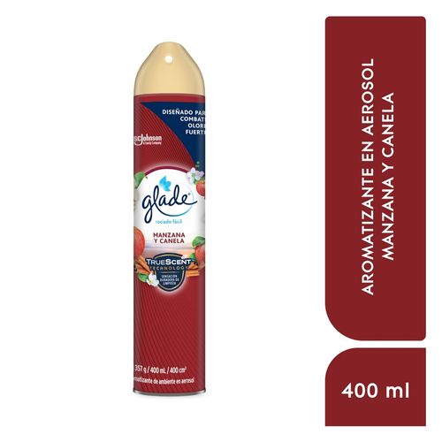 Aromatizante Glade Aerosol Manzana Y Canela - 400ml