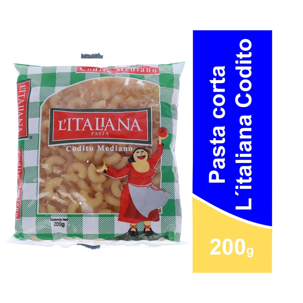 Pasta L'Italiana coditos medianos - 200 g
