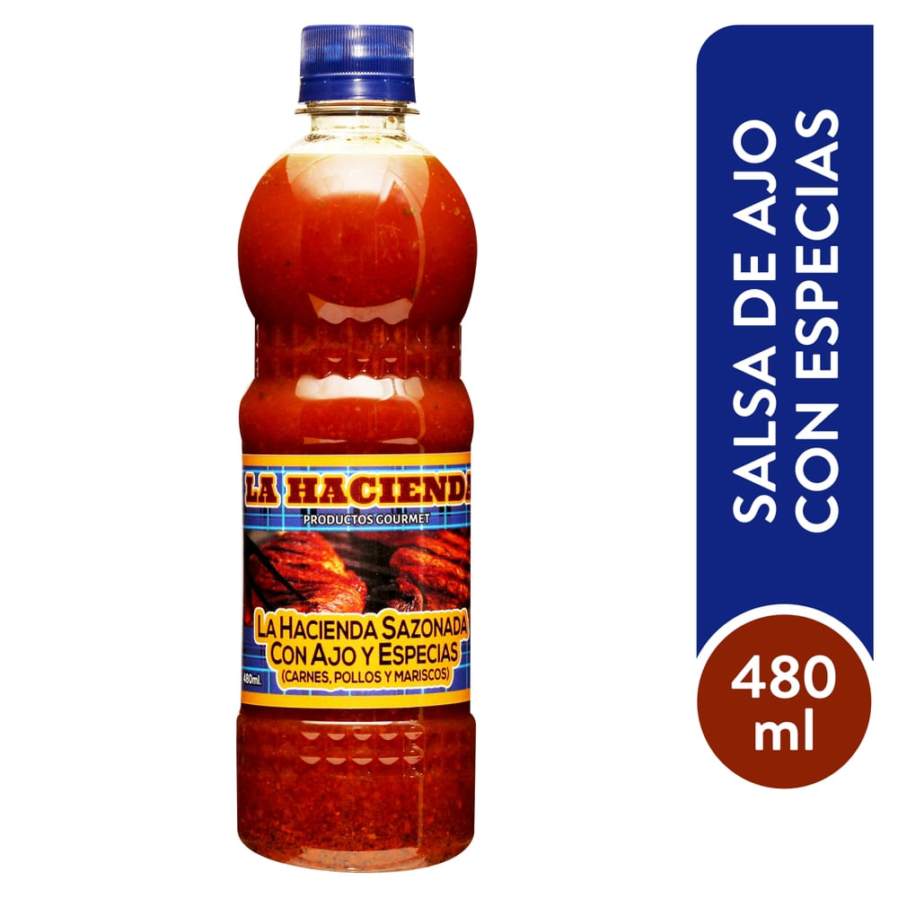 Salsa De Ajo Sazonada La Hacienda 500 ml