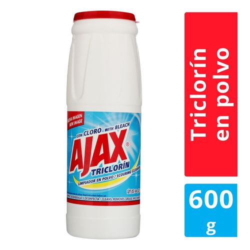 Limpiador Multiusos Ajax Triclorín Con Cloro En Polvo - 600 g