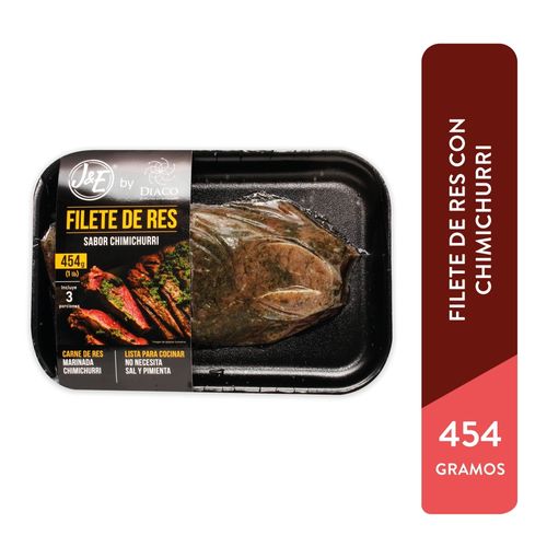 Bandeja J&E Filete Res Chimichurri - Precio indicado por libra